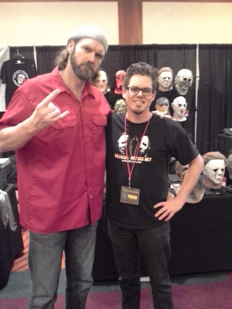 Michael Myers Tyler Mane with Derek of Michael-Myers.net